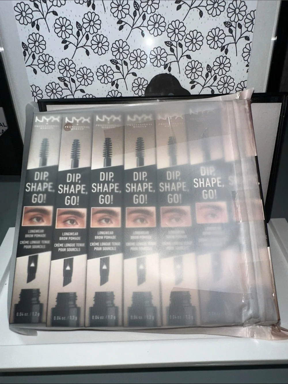 NYX DIP SHAPE GO! LONGWEAR BROW POMADE VARIETY LOT OF 7 (TAUPE/BLONDE/ESPRESSO)